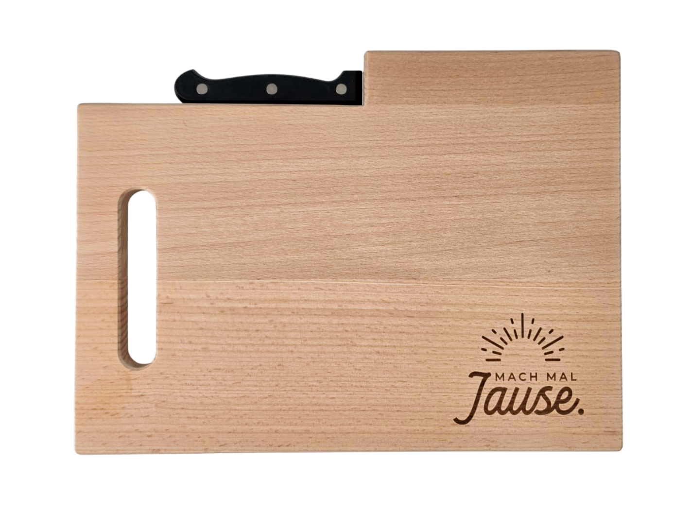 "Mach mal Jause" Jausenbrett inkl. Messer