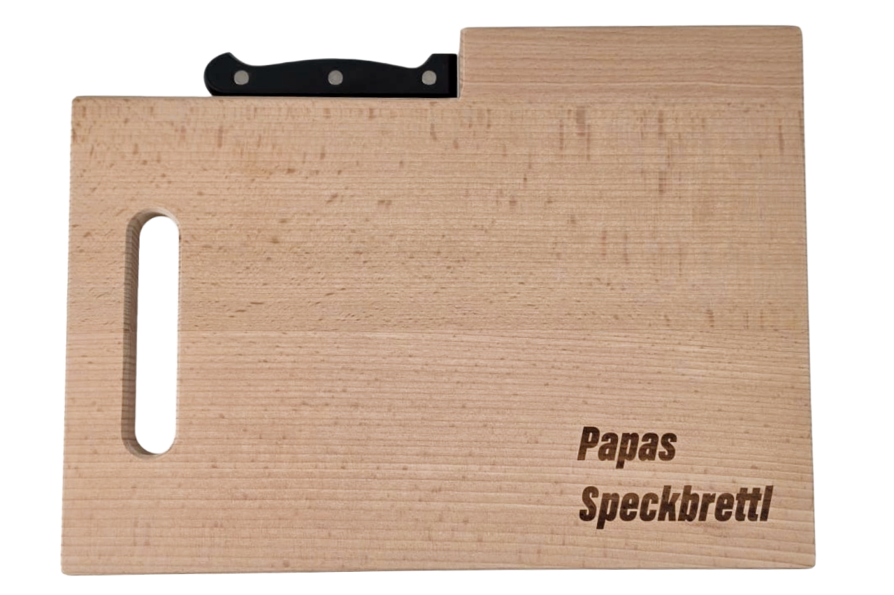 "Papas Speckbrettl" Jausenbrett inkl. Messer