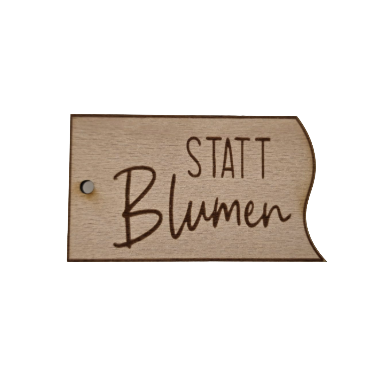 "statt Blumen"