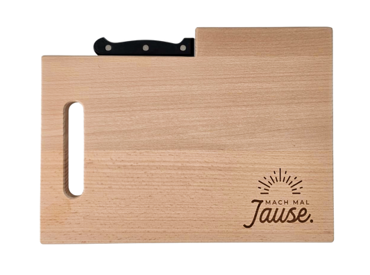 "Mach mal Jause" Jausenbrett inkl. Messer
