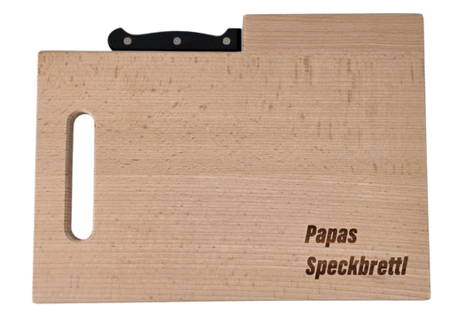 "Papas Speckbrettl" Jausenbrett inkl. Messer